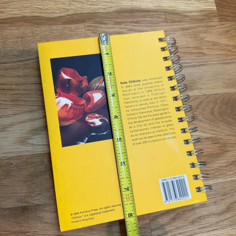 Chihuly Art Glass Journal Lined Paper Wire Bound Portland Press